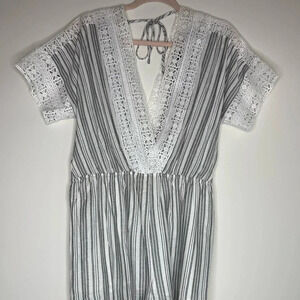 Maverick the Collection Striped romper | size M | NWT